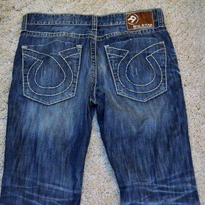 Big Star Pioneer Boot Cut Blue Jeans 36L 36 Long